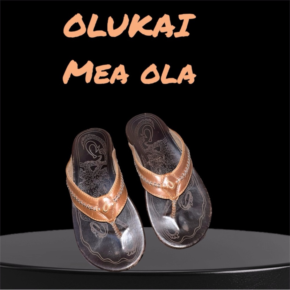 Men’s Mea Ola Brown Leather Sandals - Size 8
